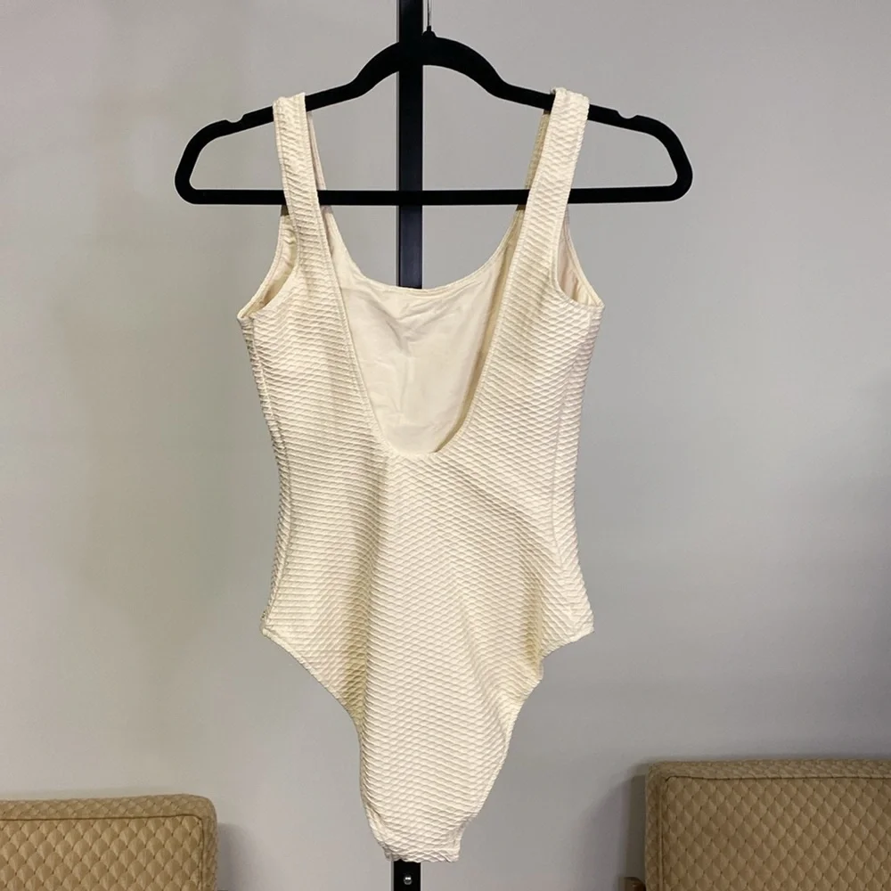ANINE BING Jace One Piece In Color Cream - Picture 7 of 8